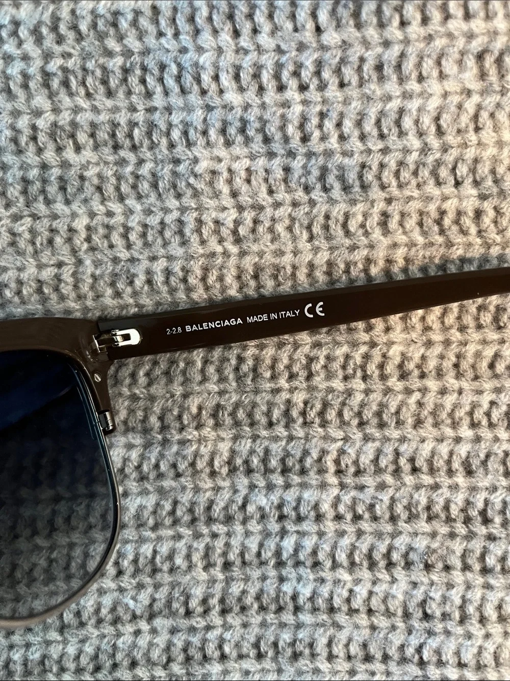 Balenciaga Made in Italy Brown Frame Sunglasses